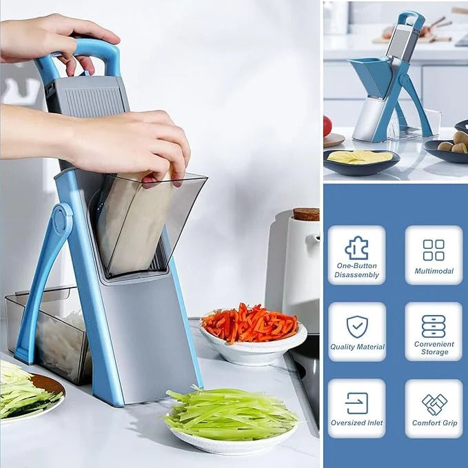 Multi-Function Vegetable Cutter with Storage Box